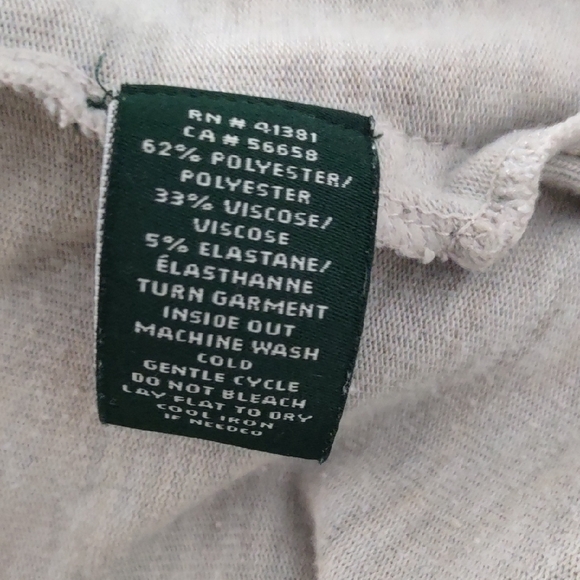 Ralph Lauren Women's Heather Gray Long Sleeve Tee - Picture 5 of 6